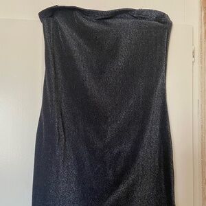 Vintage Black Metallic Dress